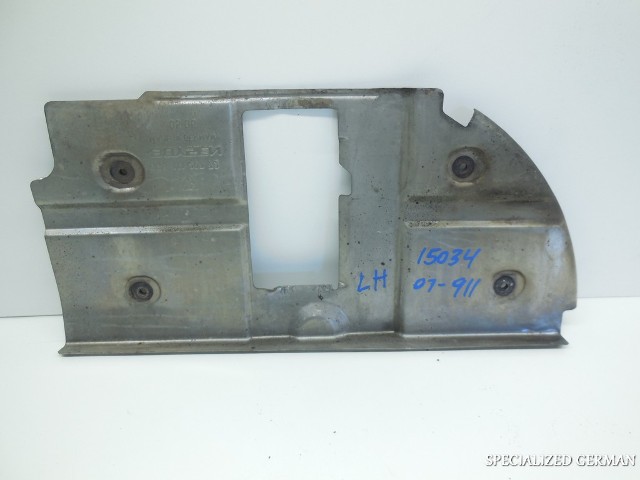 2007 Porsche 911 997 Turbo Left Exhaust Heat Shield 99611120772 OEM