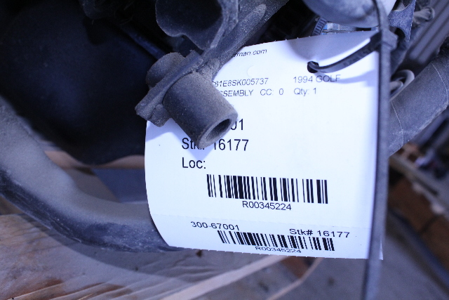 1993 1994 1995 Volkswagen Jetta 2.0L 4 Cylinder Engine Motor