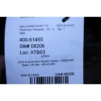 2003 2005 Audi A4 Non Quattro FWD 5 Speed Manual Transmission