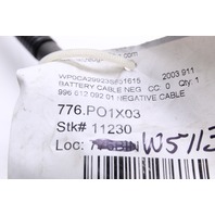 2003 Porsche 911 996 Carrera 2 Negative Battery Terminal Cable OEM