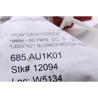2001 Audi TT Quattro Coupe Base 1.8t Gas AC Heater Blower Motor Resistor 1J0907521 OEM