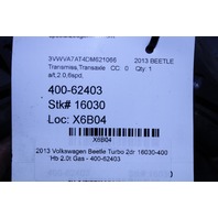 2013 2014 2015 2016 2017 Volkswagen Beetle 2.0 6 Speed Automatic Transmission