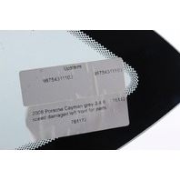 2006-2012 Porsche Cayman 987 Driver Left Rear Glass Window 98754311103 OEM