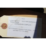 2011 Porsche Cayenne rear suspension control arms spindle axle OEM
