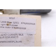 2004-2006 BMW 325ci 330ci M3 Conv Right Power Window Motor 67626935928 OEM