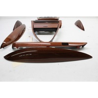 2006 2007 BMW M6 center console dash wood Trim door Set Madeira OEM