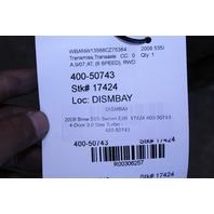 2008 2009 2010 BMW 535i N54 Automatic Transmission - 24007565591 OEM