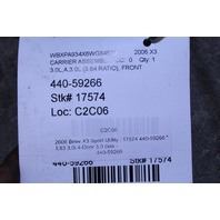 2005-2006 BMW X3 E83 3.0 Front Differential Carrier Diff 3.64 Ratio OEM