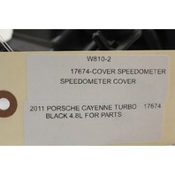 2011 Porsche Cayenne Turbo Leather Speedometer Speedo Dash Cover Trim Bezel OEM