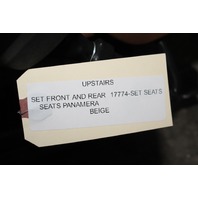 SET FRONT AND REAR SEATS PANAMERA BEIGE OEM