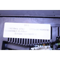 2002 2003 BMW 325i 330i Climate Temperature Control Panel OEM
