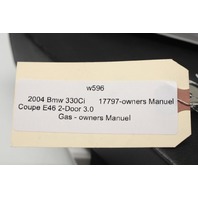 2004 Bmw 330ci Coupe Owners Manual OEM