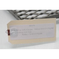 2010 Bmw 335i Coupe 3.0 Gas Turbo Center Lower Bumper Grille 51117175298 OEM