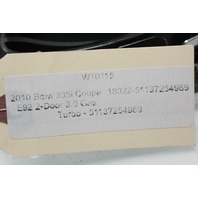 2010 Bmw 335i Coupe 2-Door 3.0 Turbo Driver Left Kidney Grille 51137254969 OEM