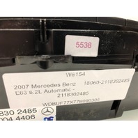 2007 2008 2009 Mercedes Benz E63 W211 Climate Temperature Control Panel OEM