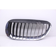 2007 BMW M6 Coupe E63 2-Door 5.0L V10 Front Left Bumper Carbon Fiber Kidney Grille OEM
