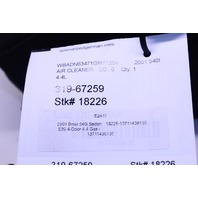 2001 BMW 540i Sedan E39 4.4 Air Cleaner Box Assembly 1436135 OEM