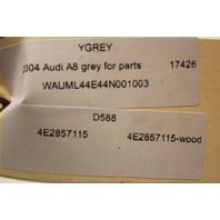 2004 Audi A8 Speedometer Cluster Surround Bezel Trim Wood 4E2857115 OEM