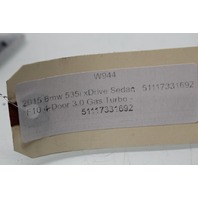 2015 BMW 535i Front Bumper Headlight Washer Cover Cap Right - 51117331692 OEM