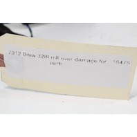 2012 2013 2014 2015 2016 BMW 328i Sedan Right Window Frame With Tweeter - 51337323508 OEM