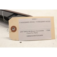 2007 BMW M6 Wood Dashboard Dash Board Trim 51458028865 OEM