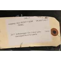 2010 2011 2012 2013 2014 Volkswagen GTI Right Rear Door Panel Missing Clips OEM