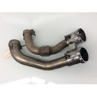 2008 2009 2010 Porsche Cayenne GTS Dual Exhaust Pipe and Tips 7L5253682K OEM