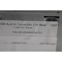 2005 2006 2007 2008 2009 Audi A4 S4 Cabriolet Navigation Unit Display Screen RNS-E 8H0035192D OEM
