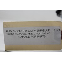 2015 Porsche 911 991 Turn Signal Wiper Column Switch OEM