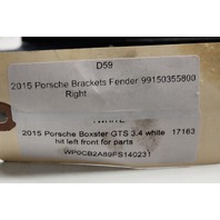 2013 2014 2015 2016 Porsche Boxster Fender Bracket Right 99150355800 OEM