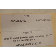 2012-2019 Porsche 911 Boxster Cayman Fuse Box Cover Left - 99155542102 OEM