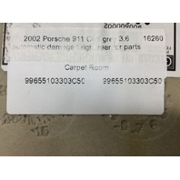 2002-2004 Porsche 911 996 Coupe Rear Shelf Panel Carpet Trim Grey OEM