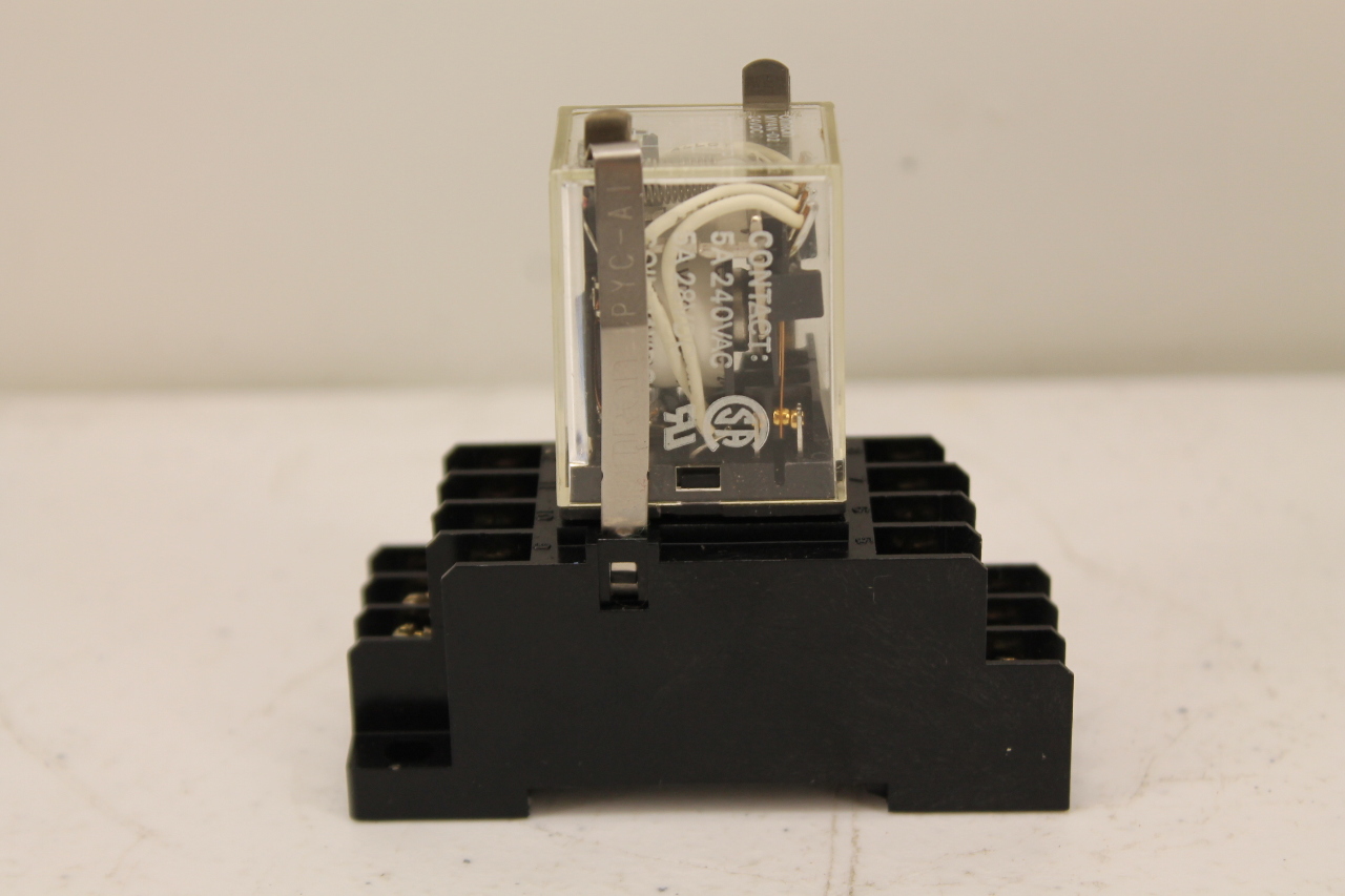 Omron MY4ND2 4PDT Relay 24VDC Internal Diode LED Indicator (Lot Of 11