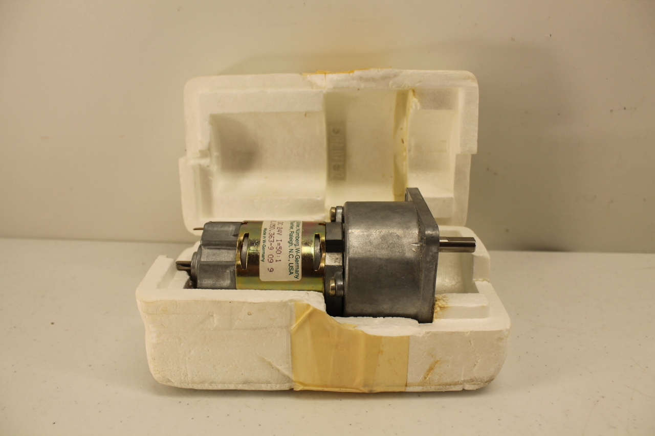 Buhler Gear Motor 1.61.050.3639 24V I=501 PLC Surplus Supply, LLC