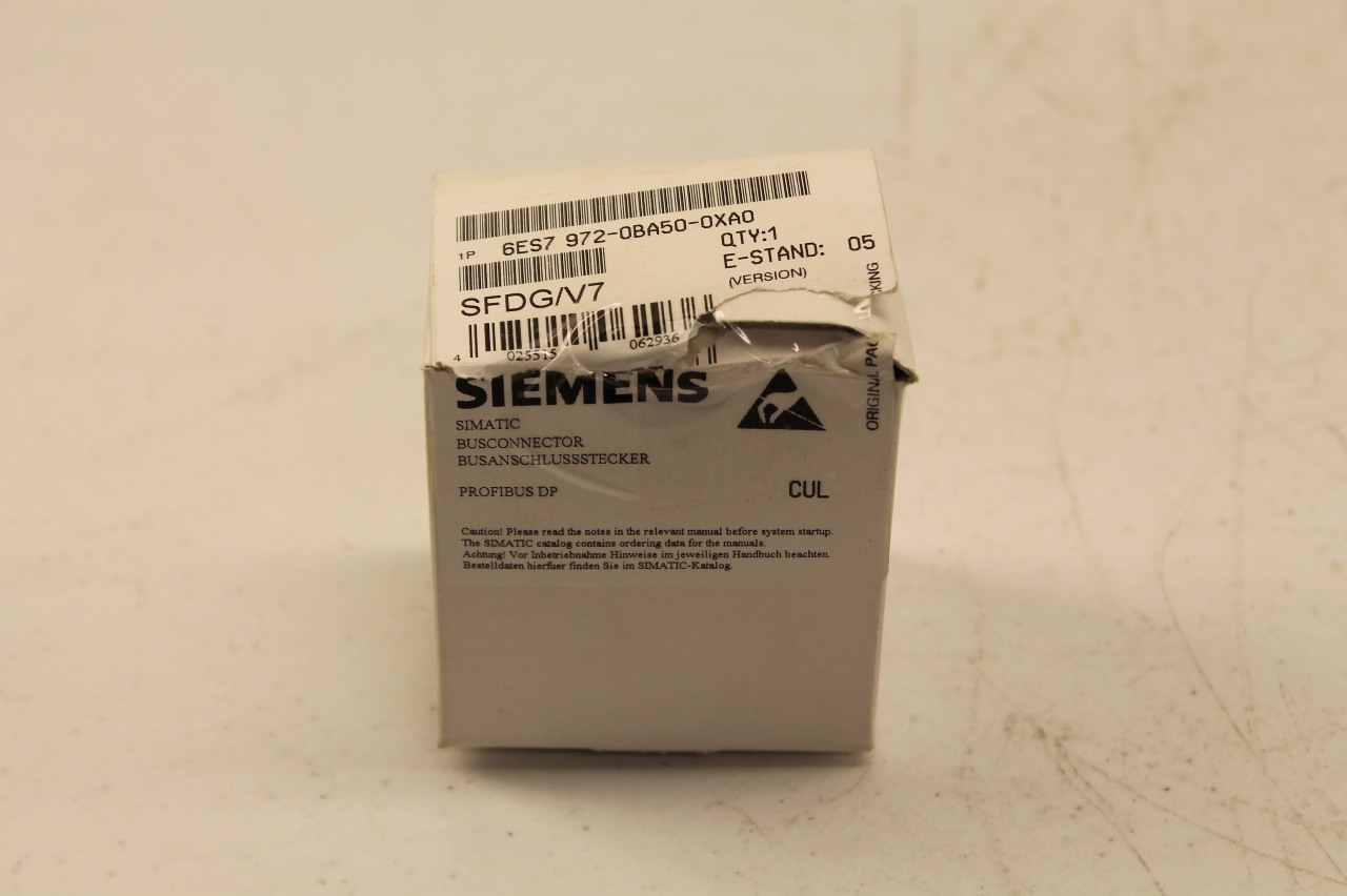 Siemens Profibus Connector 6ES7 972-0BB50-0XA0 Busanschlussstecker