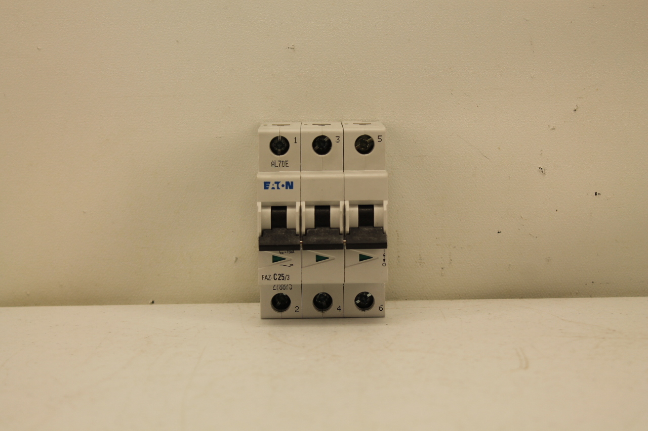 Eaton FAZ-C25/3 Circuit Breaker 3P 25A 277/480V New In Box | PLC
