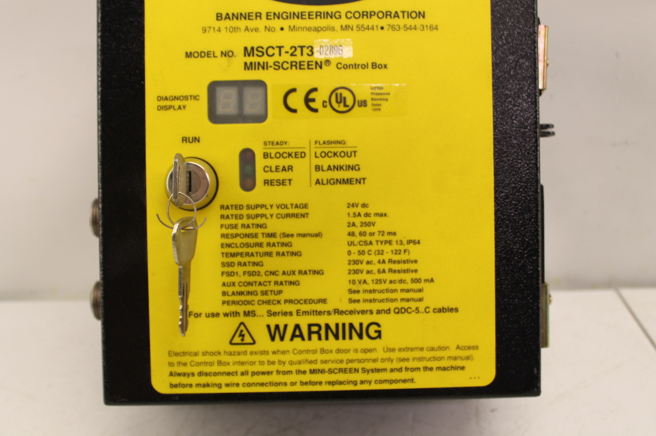 Banner Msct 2t3 Mini Screen Controller Plc Surplus Supply Llc