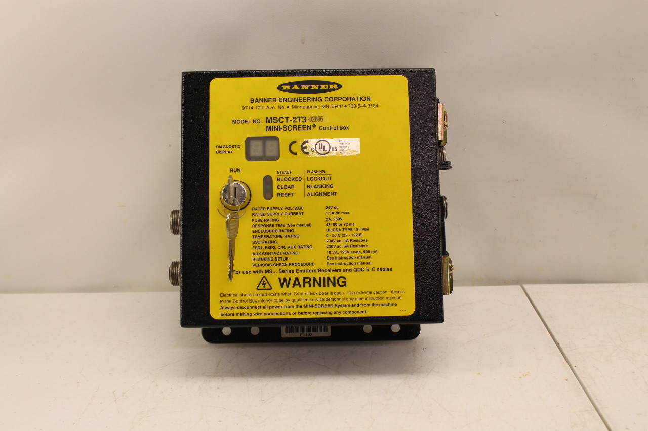 Banner Msct 2t3 Mini Screen Controller Plc Surplus Supply Llc