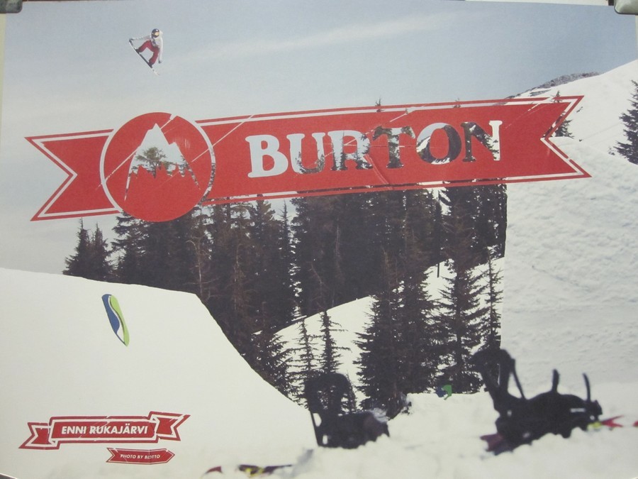 BURTON snowboards 2013 JEREMY JONES/ENNI R. promo poster NEW & MINT