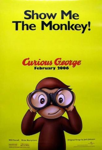 Jack Johnson 2006 Curious George advance BIG movie poster