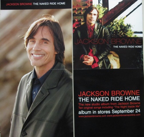 Jackson Browne 2002 Naked Ride Home 2 Sided Promo Poster Flawless New Old Stock Ebay