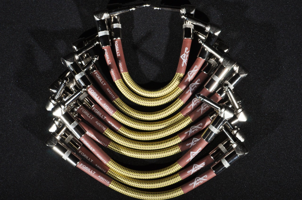 Fender Custom Shop Patch Cables (10Pack) Tweed RT Angle StreetSoundsNYC