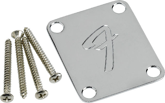 Fender Neck Plate "F" Chrome (0991448100)