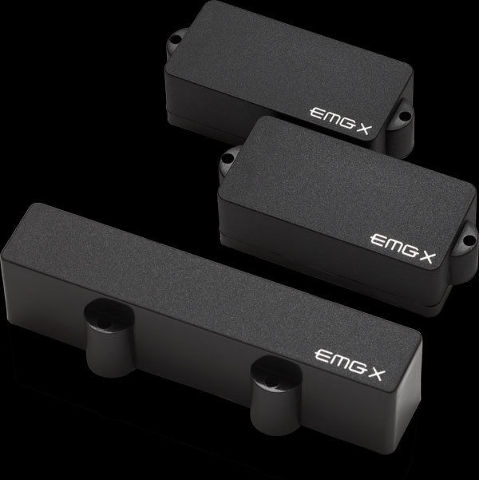 EMG PJX SET ACTIVE GUITAR PICKUP SET BLACK