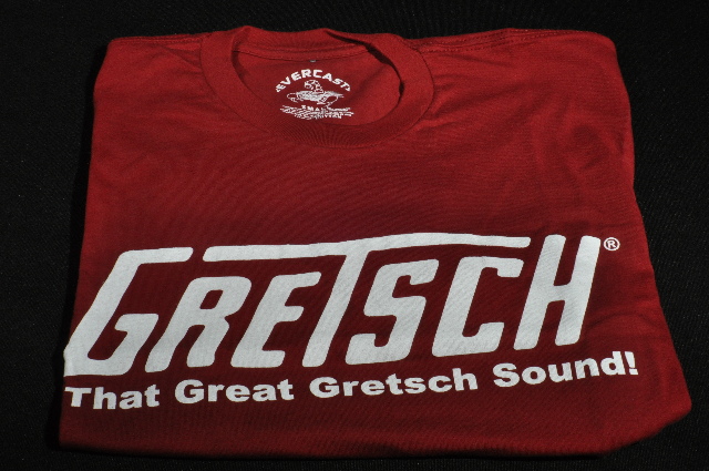 GRETSCH "THAT GREAT GRETSCH SOUND" TEE SHIRT BURGUNDY SMALL