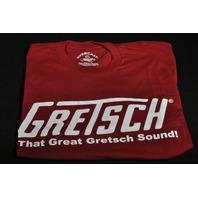 GRETSCH "THAT GREAT GRETSCH SOUND" TEE SHIRT BURGUNDY SMALL