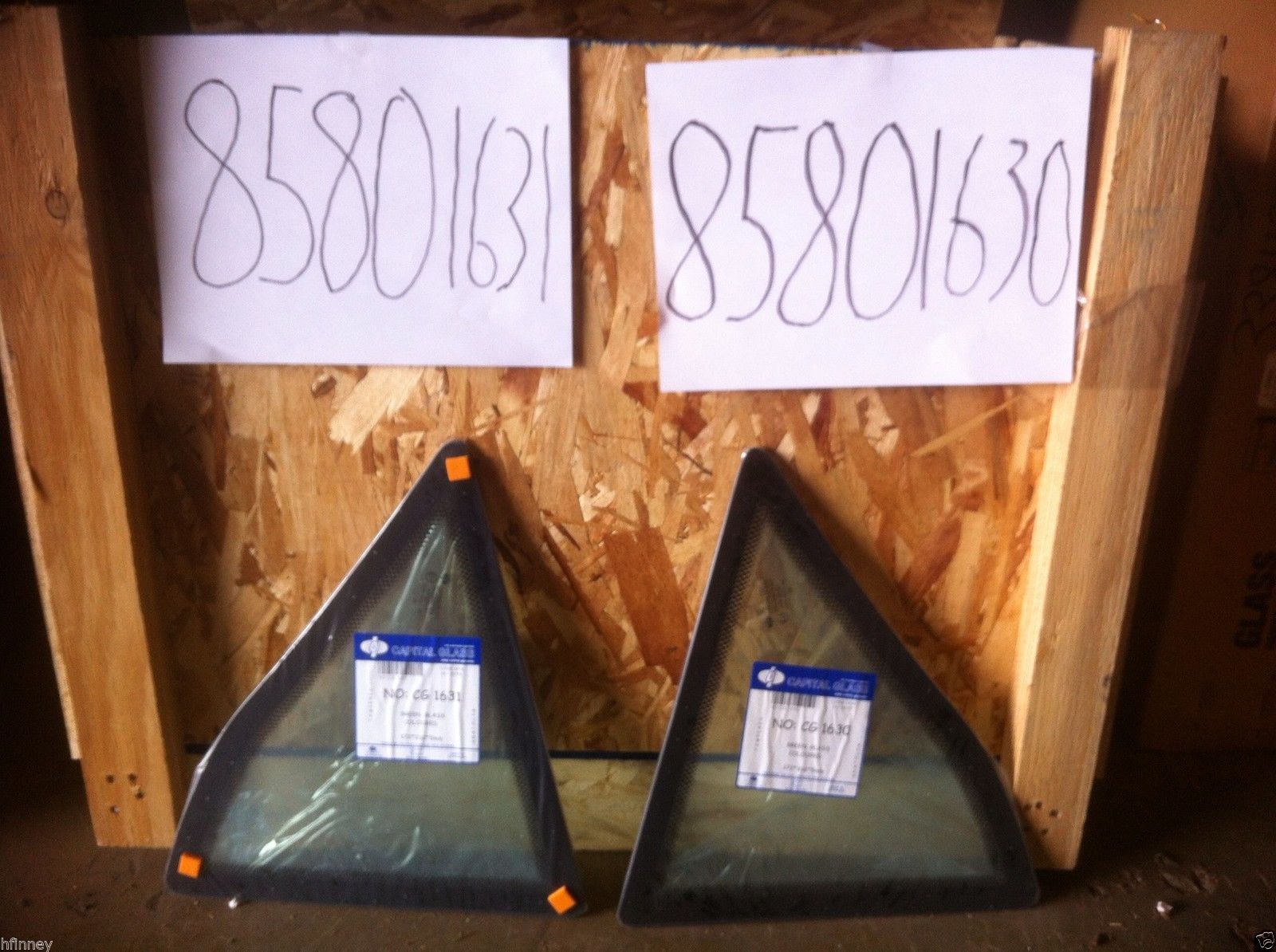 FORD 555E 575E 655E 675E BACKHOE GLASS WINDOW REAR SIDE LH 85801631