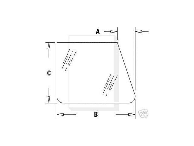 Case 580D 580E 580SE backhoe left and right Lower Front cab Glass window loader