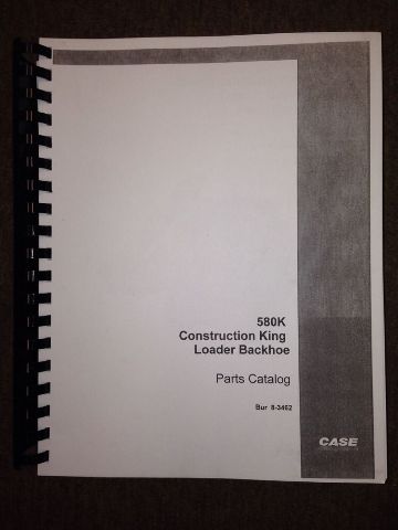 Case 580K Backhoe Parts Book Manual early SN