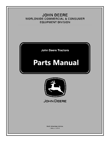 John Deere 120 Excavator Parts Catalog PC2592 JD Book